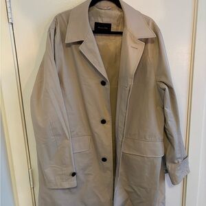 Massimo Dutti Beige Pea Coat